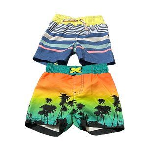 Carter's Cat & Jack Bundle of 2 Swimming Trunks 18 Months
